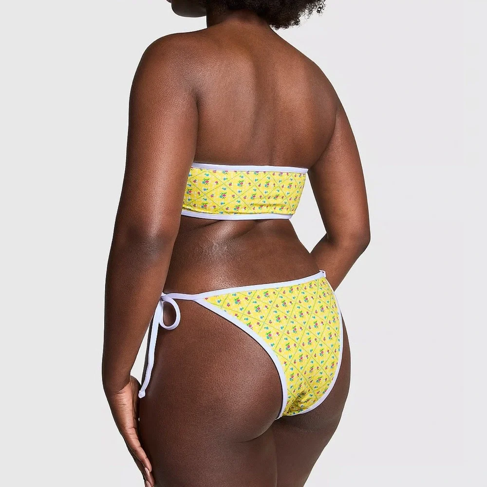 Yellow and White Bikini‎ Bottom